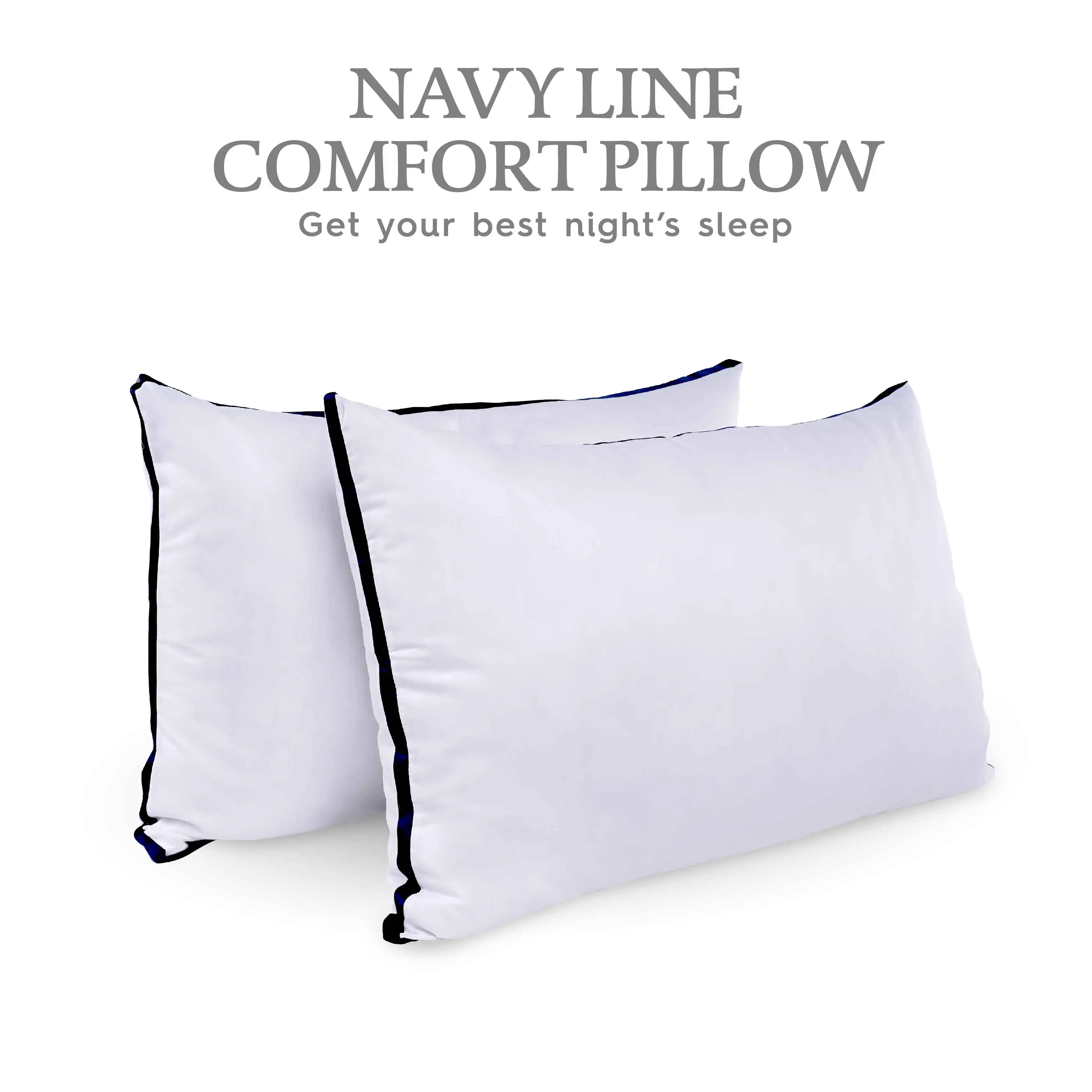 The Top Searching In 2022 Luxury Piping Hotel Grade Comfort Pillow 1.2 Kg Filling Microfiber fabric 100% polyester fill