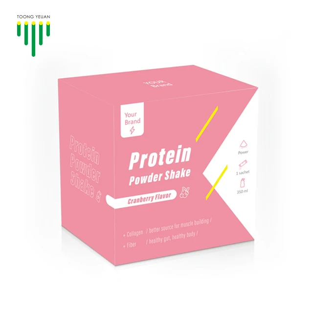 
Protein powder shake Cranberry Flavor for women whey protein concentrate with collagen dietary fiber sport nutrition 