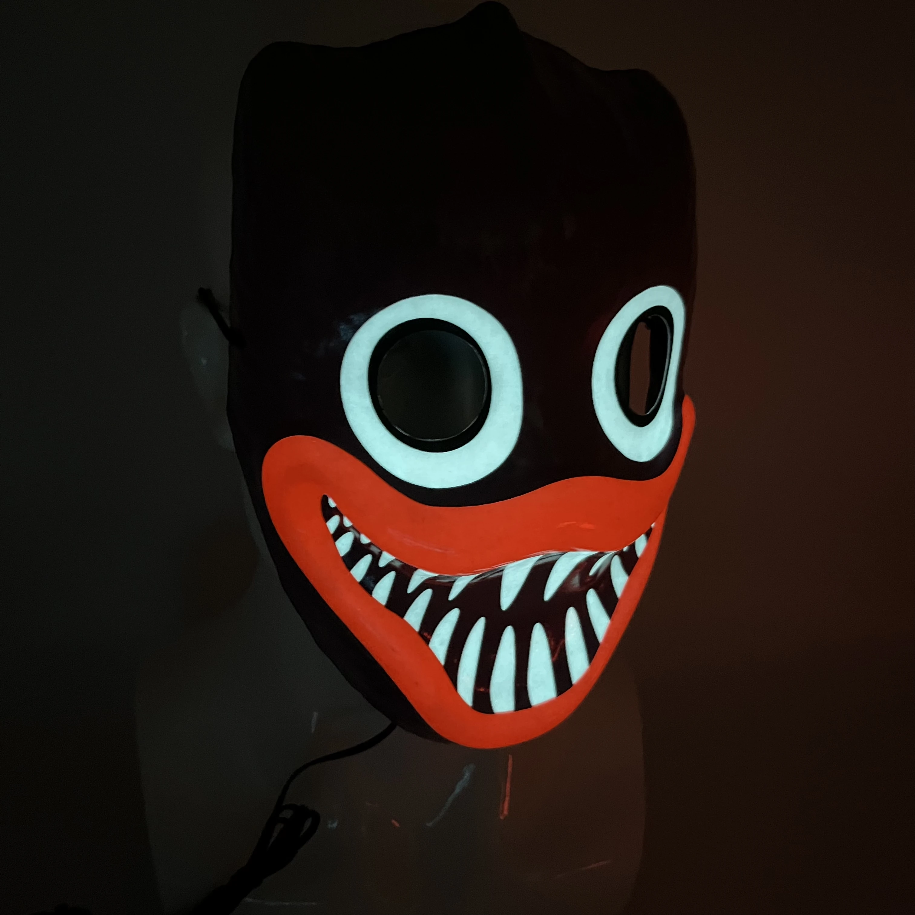 New Coming Luminous Poppy Mask Logo Customized Reusable Cosplay Party Halloween Light Up 3D Masks