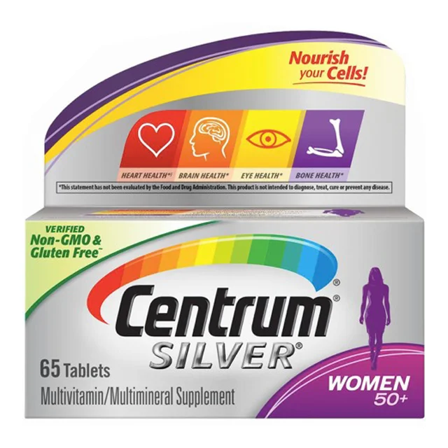 Centrum Silver For Women Pack Size of 65 Tablets