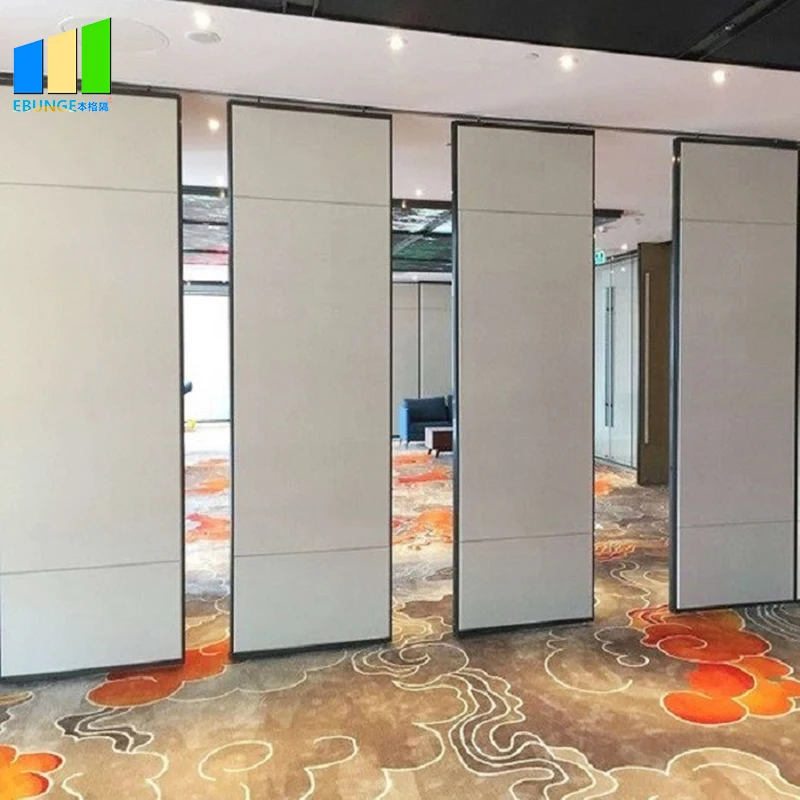 Folding Movable Wall Room Restaurant Aluminum Frame Movable Operable Divider Moving Walls
