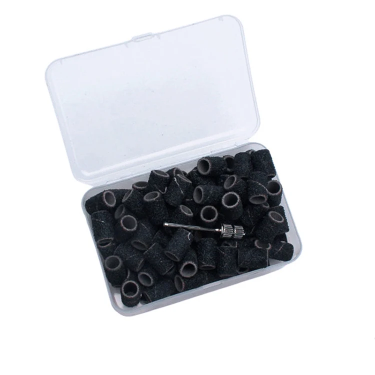 Colorful nail grinding head purple nail drill bits set pedicure and manicure tool special 100 pieces / box