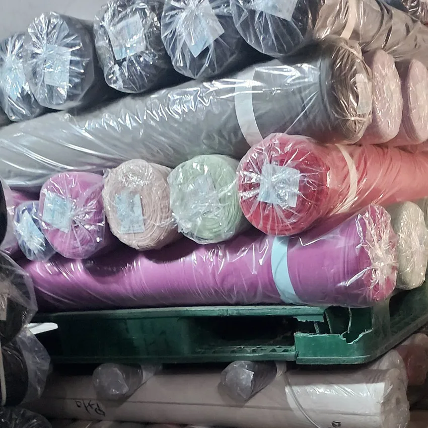 Jenny stock lot. Korea stockover ITY P/D Solid various color polyester spandex best quality for various clothes