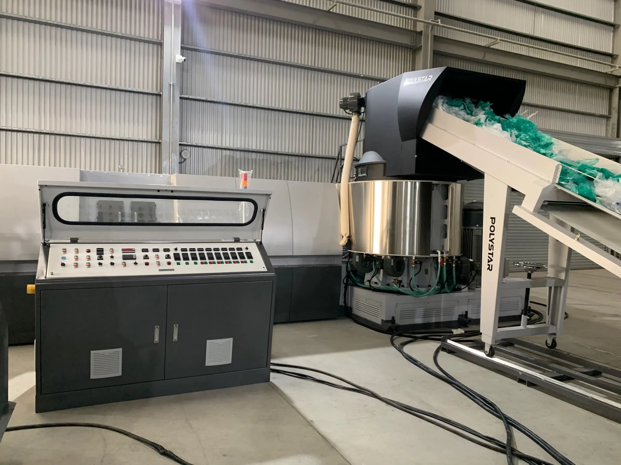 Оборудование для переработки отходов полиэтиленовой пленки