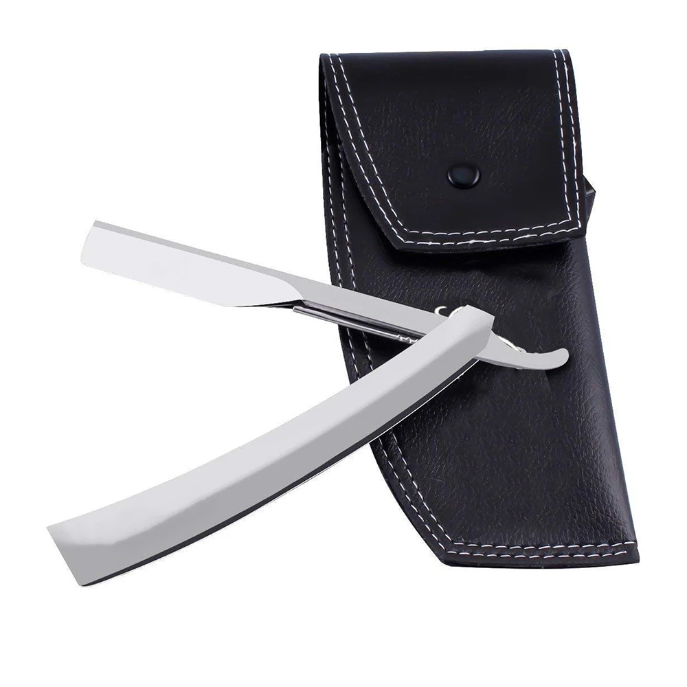 Wooden Handle Straight Razors Stainless Steel Shaving Cut Throat Razors Barber Shaving Knifes