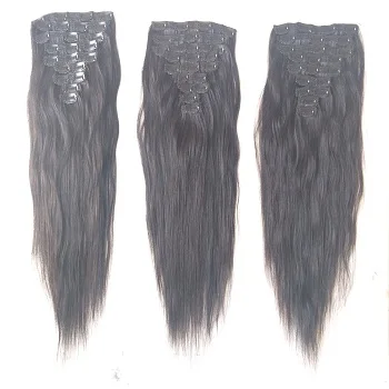 High quality Clip In Hair Clip In Hair Wholesale Remy 100% Clip In Human Hair Extensions indian remy virgin