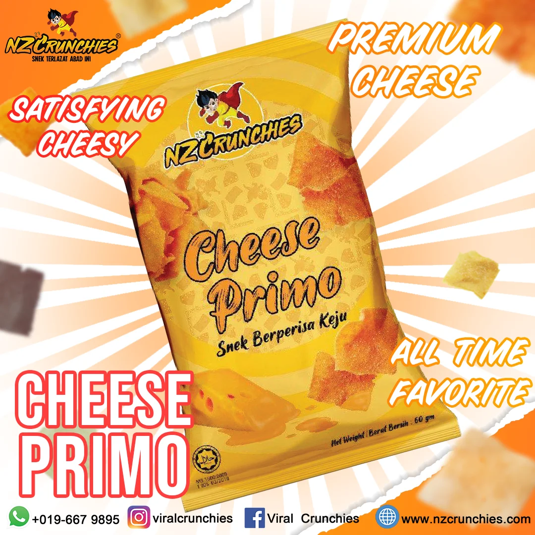 High Quality Best Selling Delicious Creamy Cheesy Flavor NZC Cheese Primo Bite-Sized Made in Malaysia