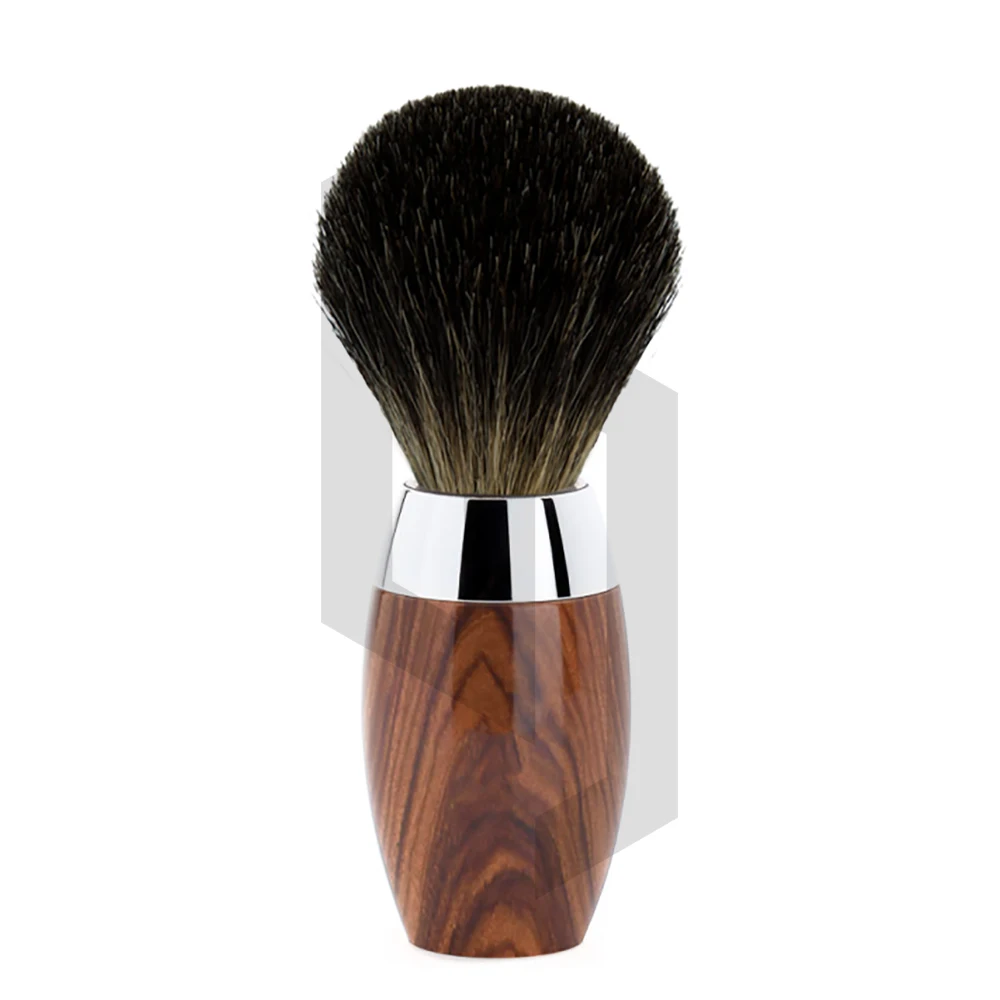 Индивидуальная торговая марка оптовая продажа эко-веганская синтетическая нейлоновая Мужская щетка для чистки бритья с деревянной ручкой и шеей Парикмахерская Кисть