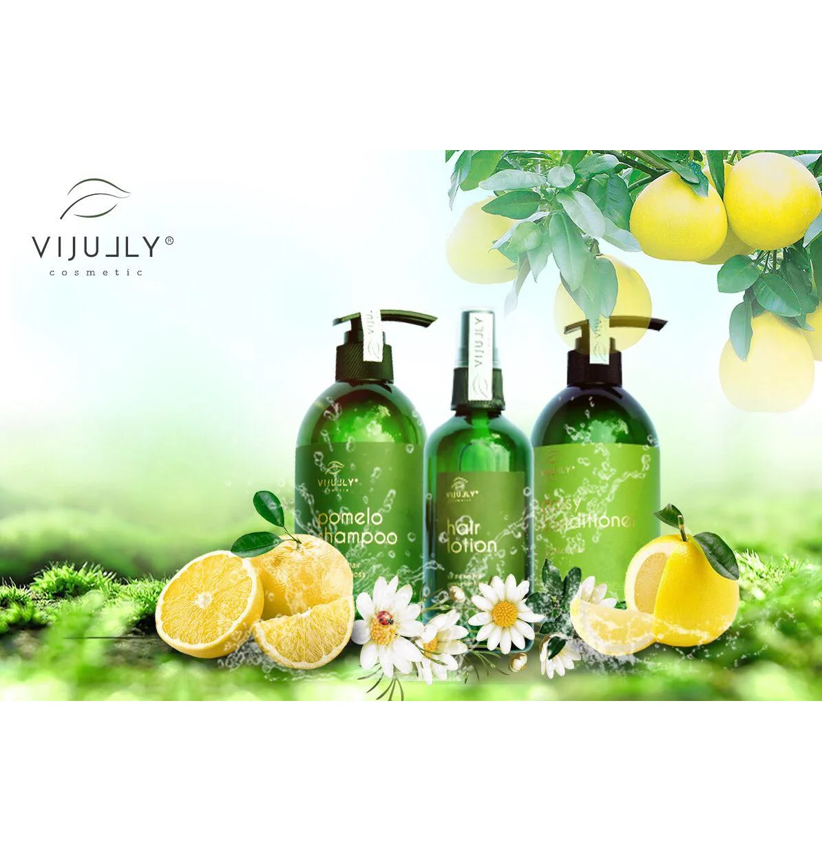 Набор из 3 продуктов для выпадения волос VIJULLY (Combo Vi Jully)-лучший частный бренд для ухода за волосами помогает восстановить сухие, ломкие волосы