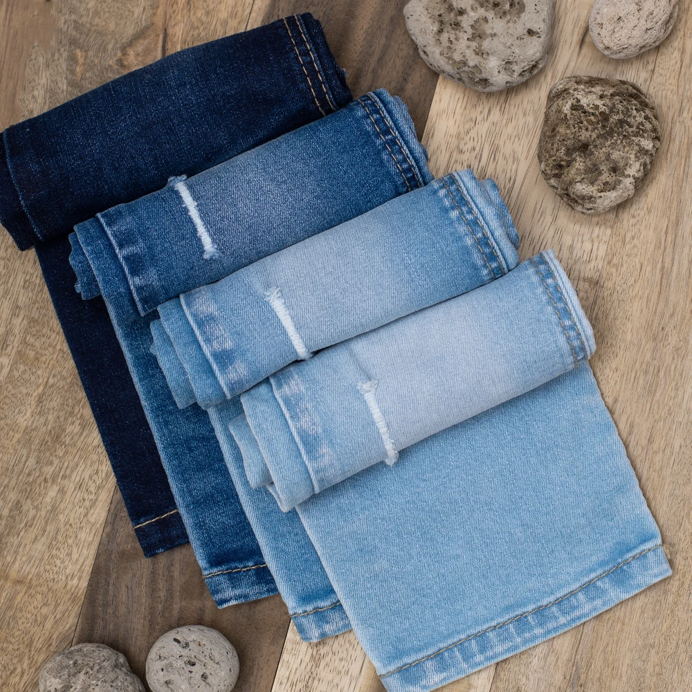 
 Хлопчатобумажная джинсовая ткань/эластичная джинсовая ткань для оптовой продажи (TL319155) из Вьетнама с тщательно упакованной и быстрой реакцией  