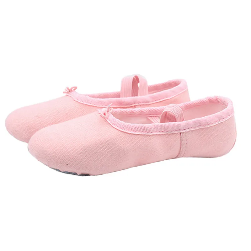 Wholesale High Quality OEM Custom Ballet Foldable Disposable Dance Shoes Cheap Girls Stretch Canvas Dance Ballet Shoes for Women