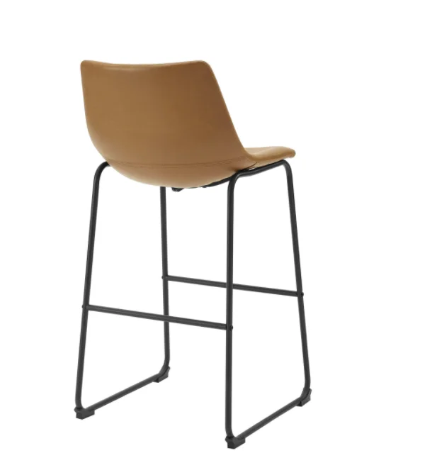 Барный стул из натуральной кожи с твердой древесиной и металлом стулья для гостиной гостиничные барный бара других отелей