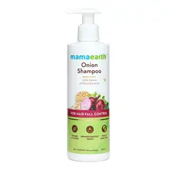 Mamaearth Onion Hair Fall Shampoo for Hair Growth & Hair Fall Control with Onion Oil & Plant Keratin 250ml