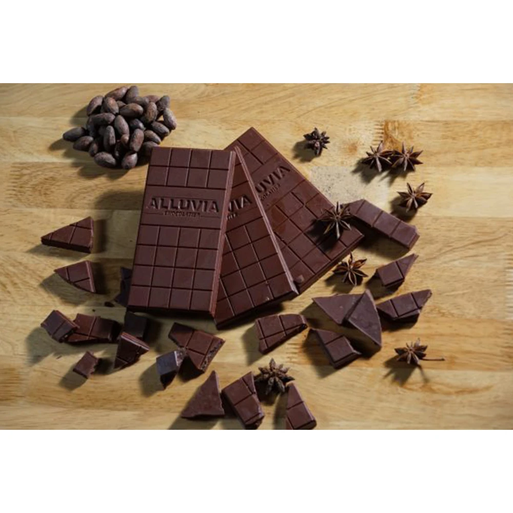 Оптовые поставки Шоколадных Бобов для бара темного шоколада 85% 80 г Премиум-качества