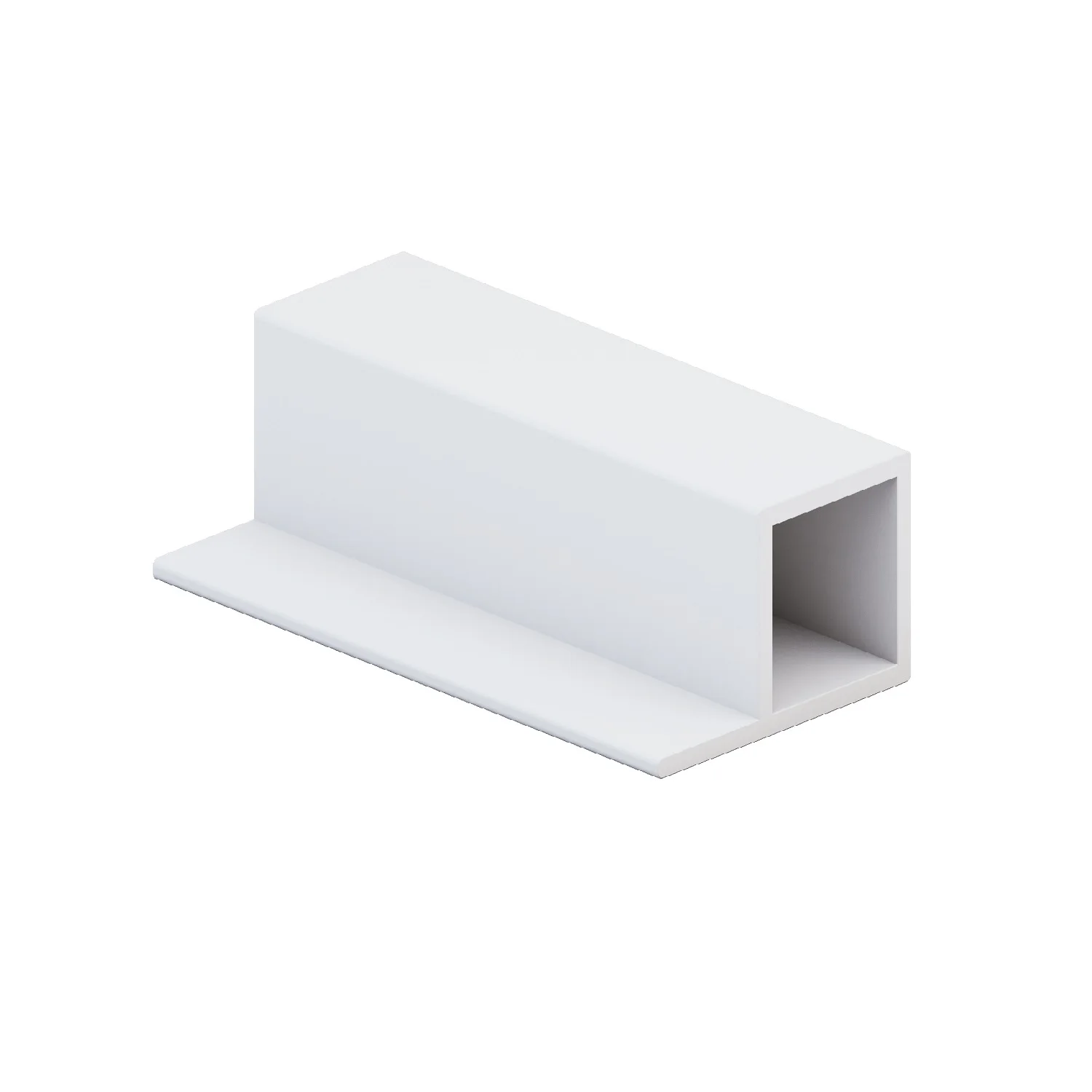 NAIDY Best White Matte Aluminum P-shaped Profile For Laminated Chipboard