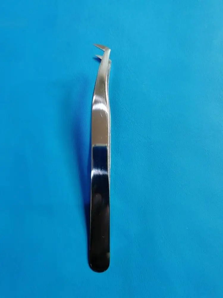 
Professional Complete High Precision Eyelash Extension Tweezer With Sand Blasted Tweezer Silver Colors 