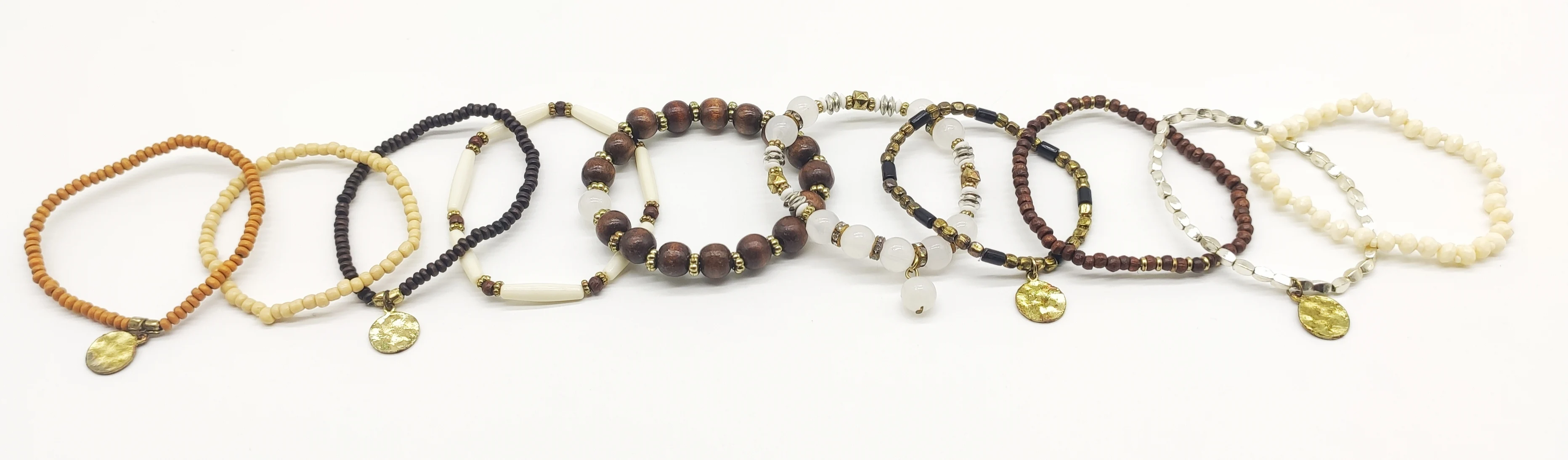 wholesale Handmade Seed beads 10 set  Bracelet  Women Cuff Bracelet Boho Style for women Fashion Accessories from India.