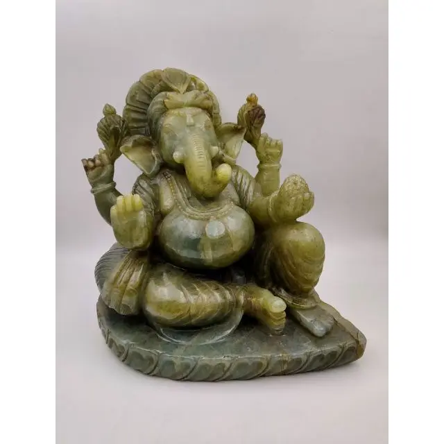 Aquamarine Ganesh Big New product natural crystal points aquamarine Ganesh for decoration