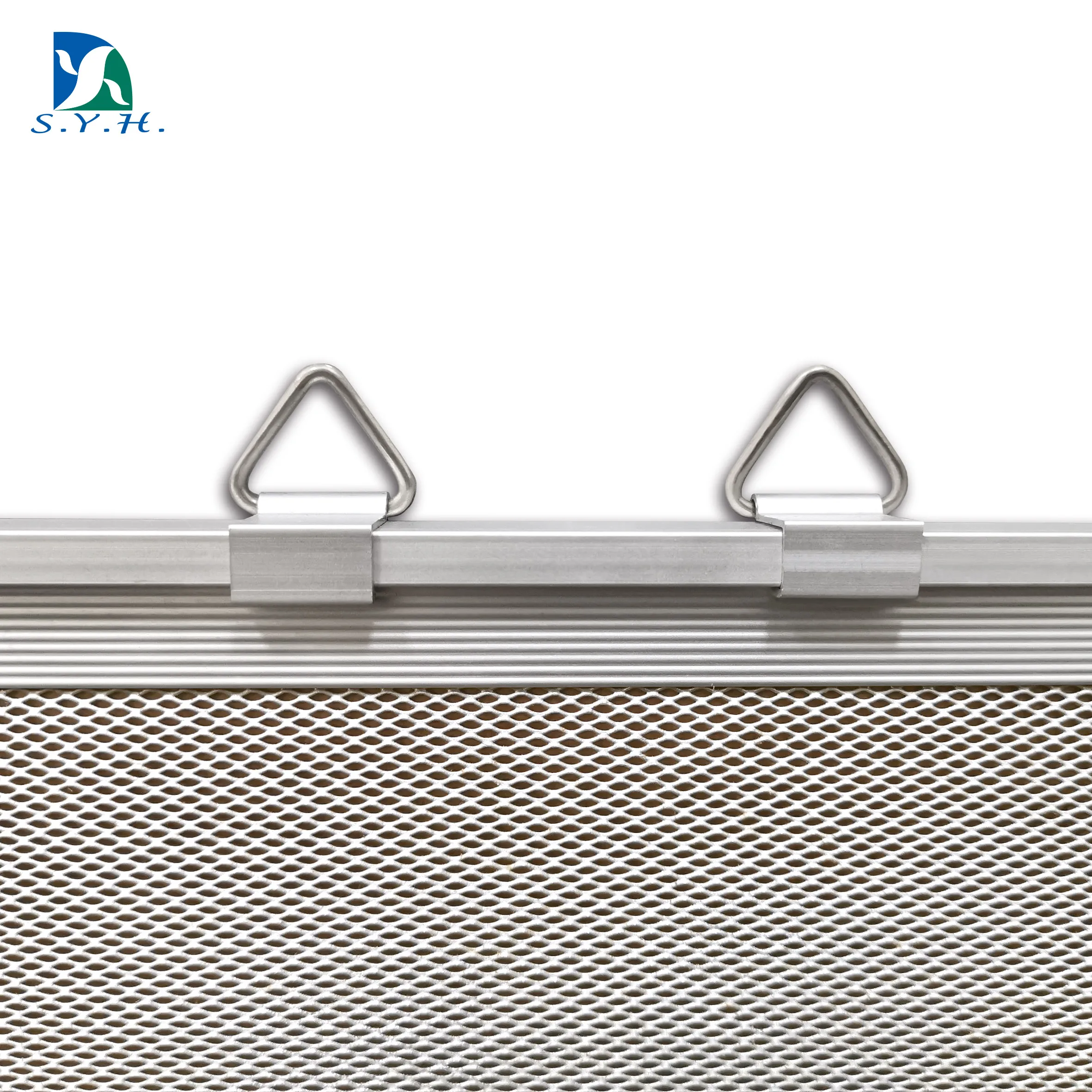 
Magnetic steel net bulletin board with aluminum frame for home 