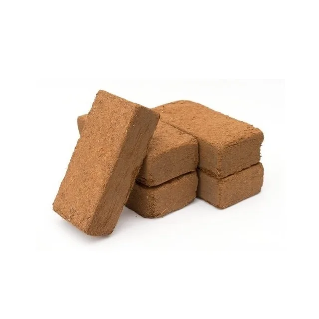 Low EC 650 gram coco peat bricks for Terrace gardening Low EC Below 0.5 coco peat 650 grams bricks for Green House