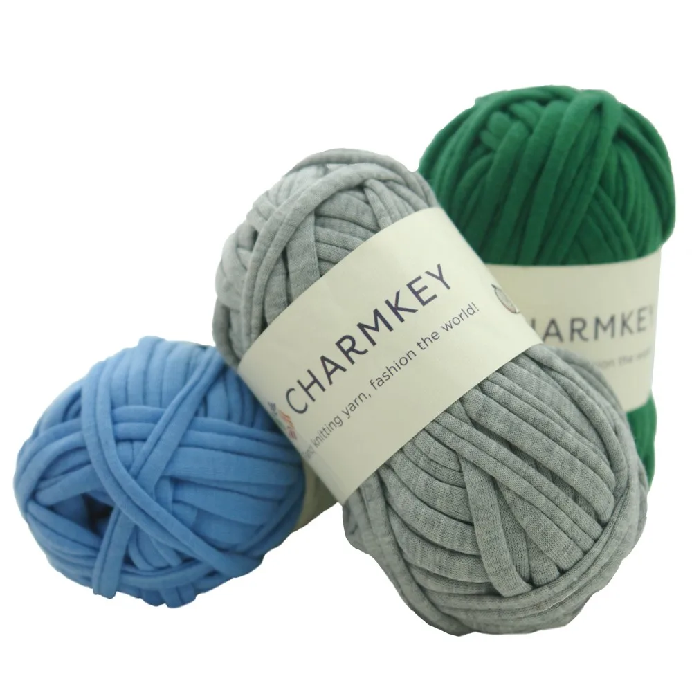 Charmkey Высокое качество 100% полиэстер трикотажная футболка из пряжи