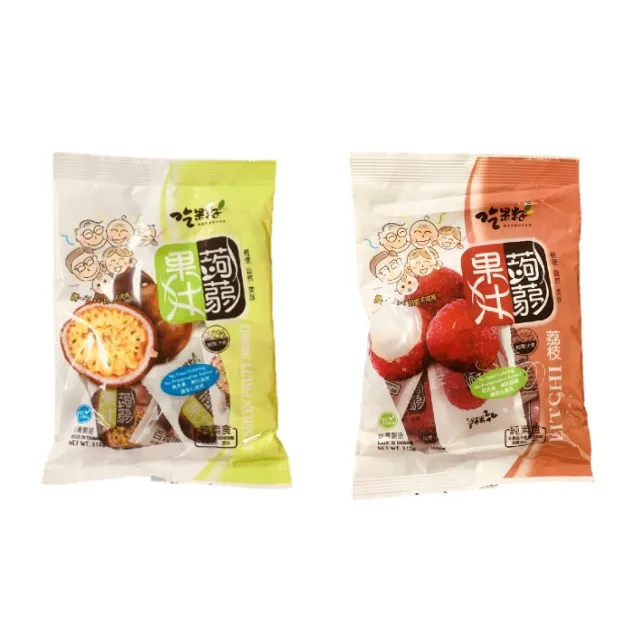 
Taiwan Jeagueijih Natural Konjac Jelly Fruits Soft Candy : Passion Fruit and Litchi 312g 
