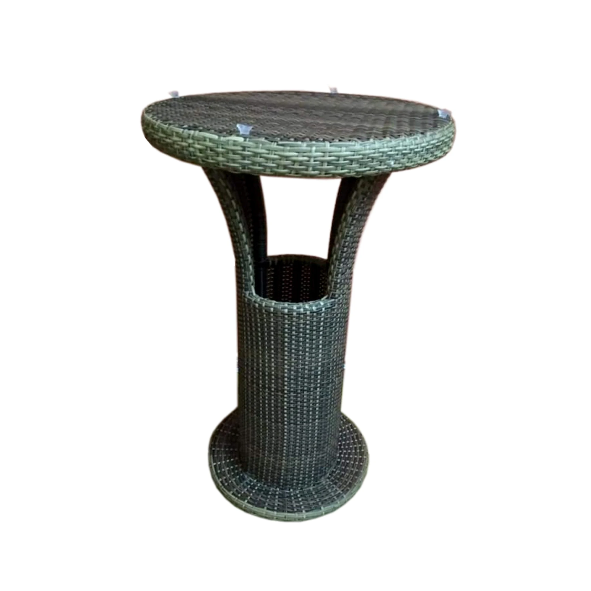 modern luxury aluminium high bar chairs top selling wicker weaving bar chairs garden patio bar furniture