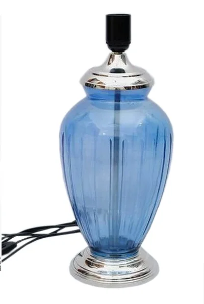 Modern Designer Glass Crystal Table Lamp with round Novelty Shade PC & Brass Body LED Light Battery Power for Room & Study Decor