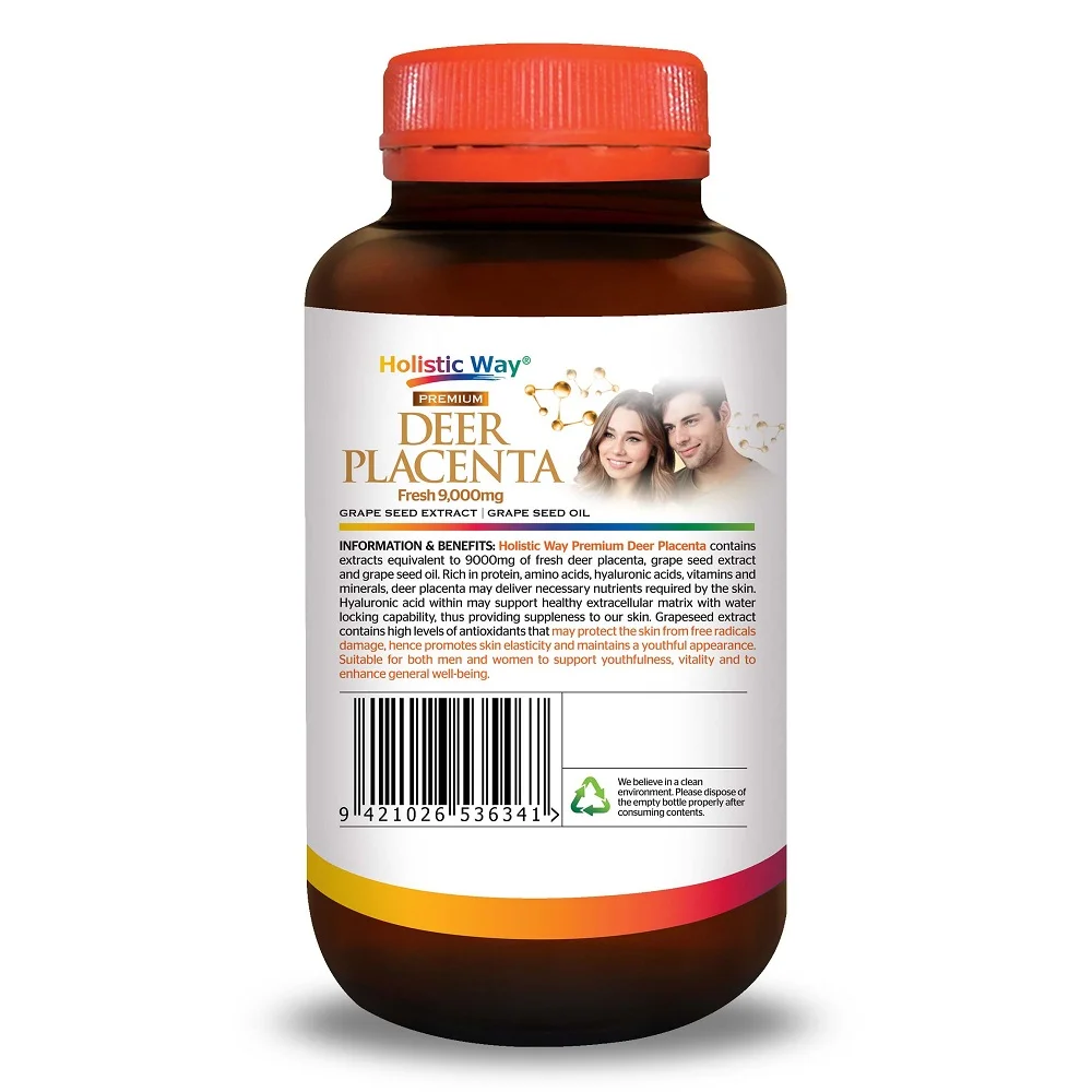 Продукты для красоты премиум-класса из Канады свежий экстракт плаценты оленя класса премиум 9000 мг (60 мягких гелей)