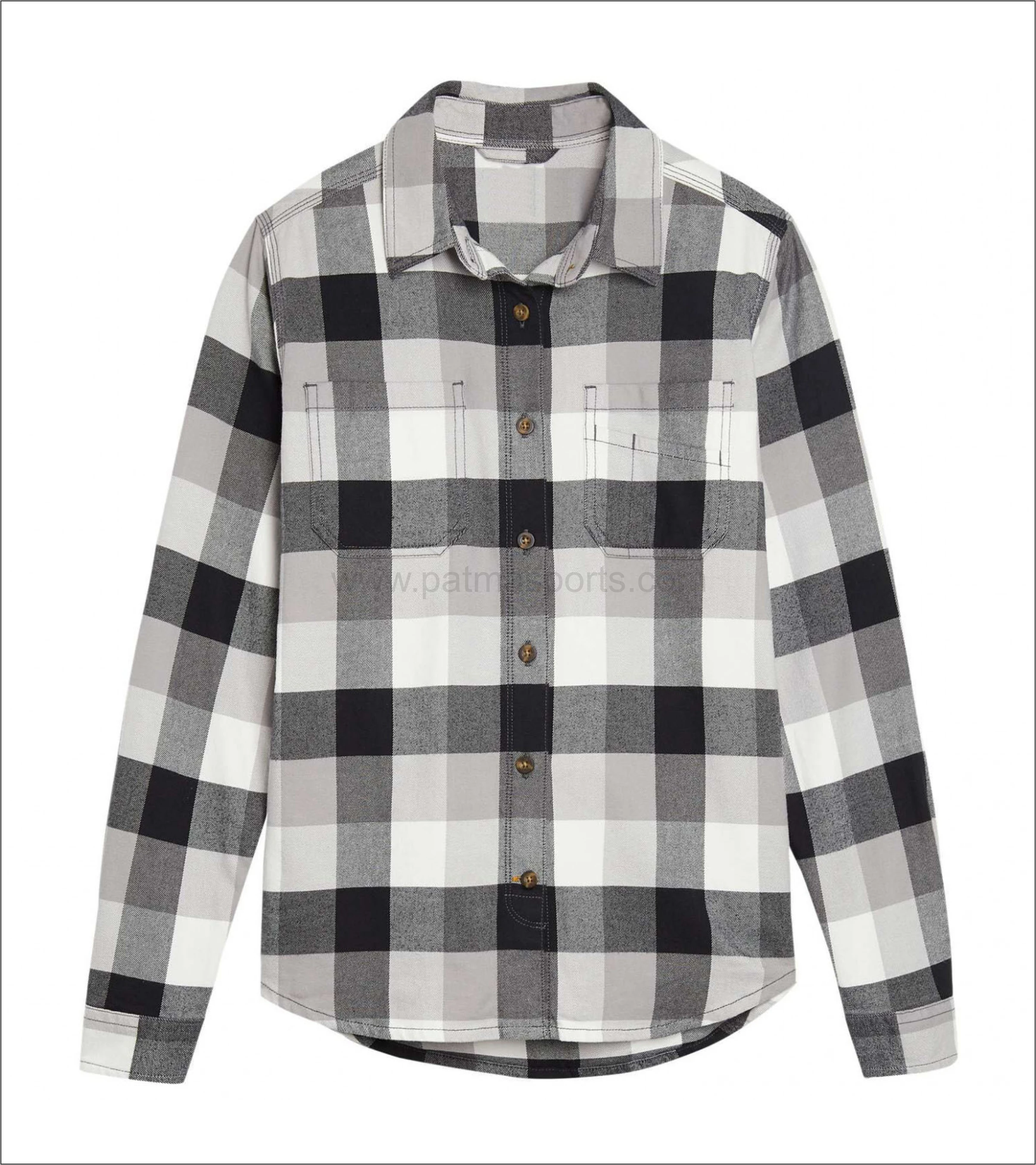 Flannel Shirts Custom 100% Cotton Checked Pattern OEM Casual Different Long Sleeve Flannel Shirt Plaid Wholesale Flannel Shirts