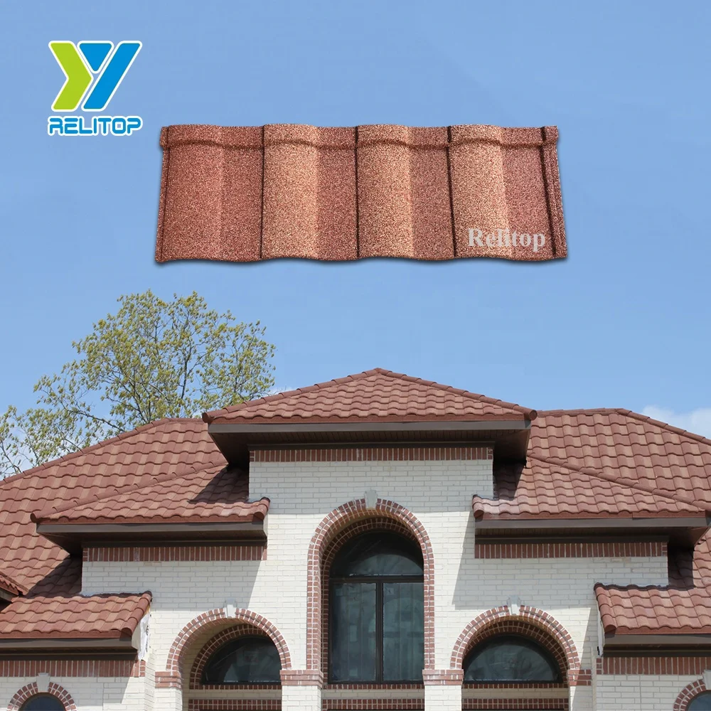 Wholesale Coastal Style Cost-effective Stone Coated Steel Roofing Barrel Tiles For Apartment Building Roofing Contractors