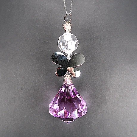 Christmas/New Year Decoration Clear/Blue Acrylic Angel Ornament