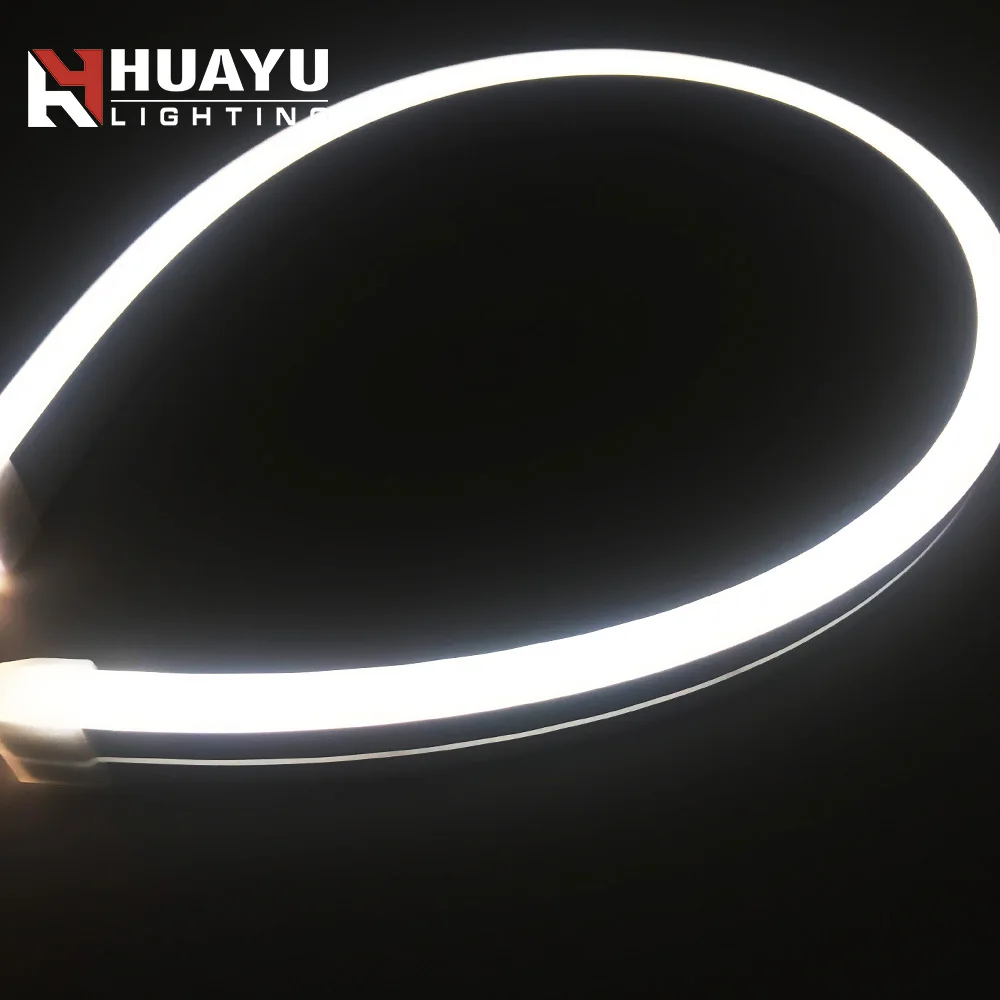 High quality silicone extruded 6*12mm warm white 2700K 3000K led flat light 12v 24v led neon flex tube light for hotel design