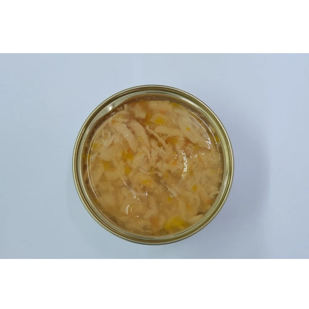 Nutrition Cat Food Products Canned Chicken Flakes In Jelly With Gelling Agent Ingredients For Healthy Skin
