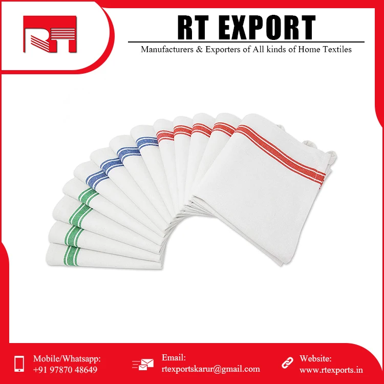 Bulk Supply Latest Design Kitchen Tea and Dish Towel Pure 100% Cotton Towel with Custom Logo