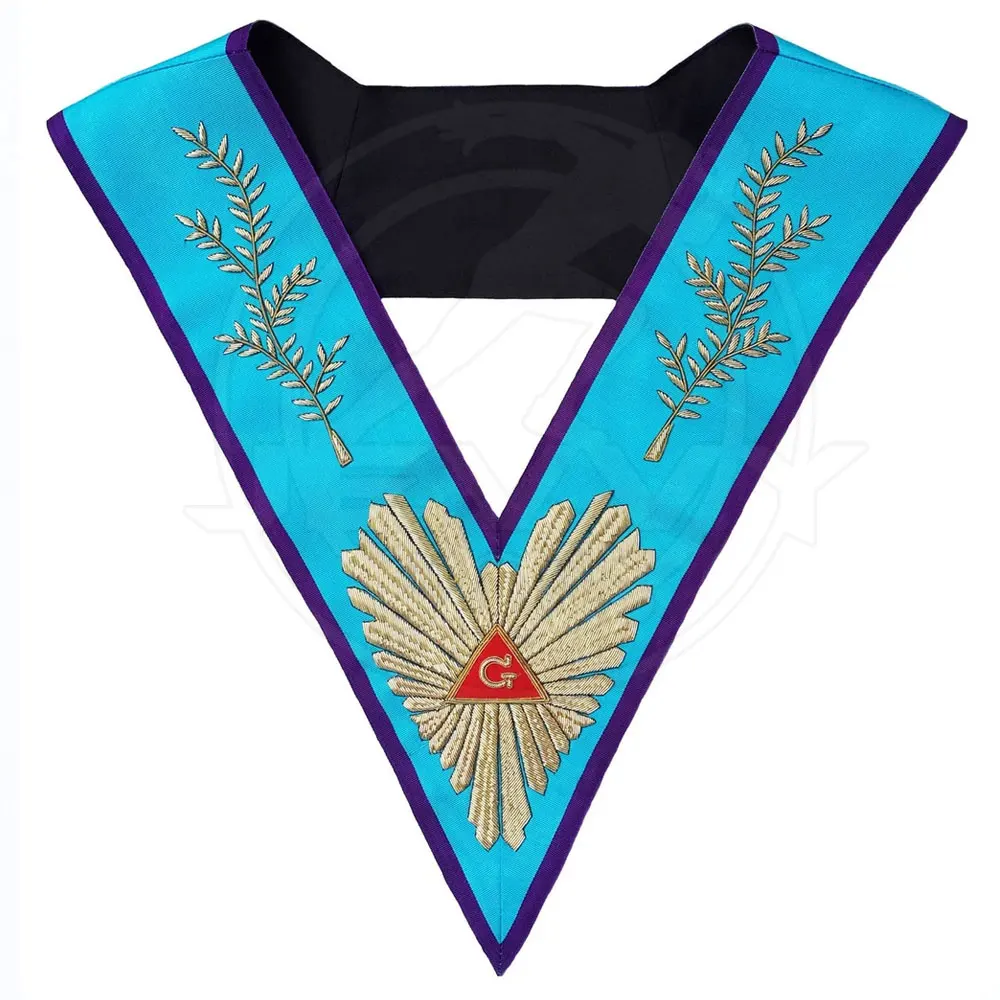 Wholesale Masonic Regalia Chain Collar ,Golden Blue Lodge Master Mason Chain Collar