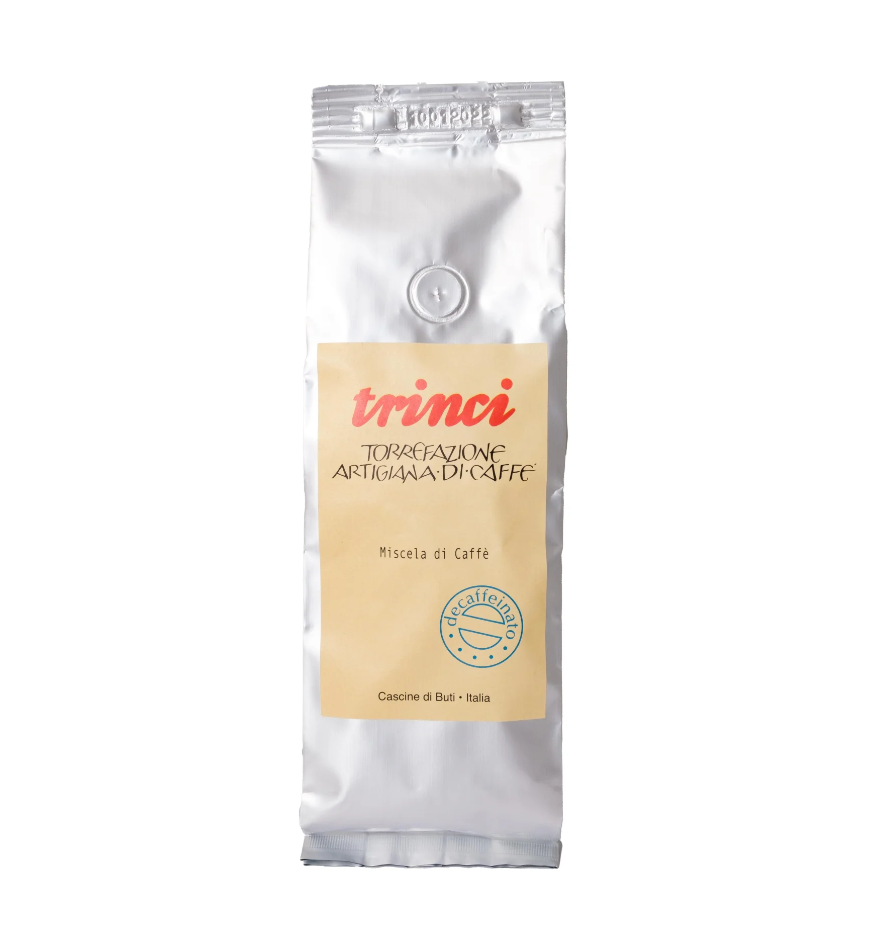 Italian artisan roasted coffee DECAFFEINATED Beans 250g