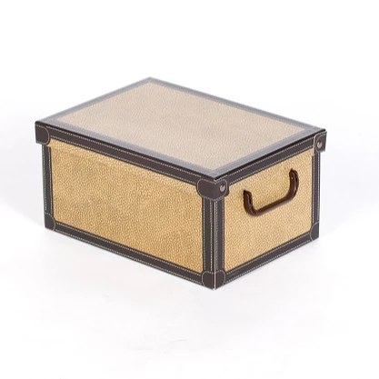 
Multi-Colour, 35 x 25 x 17,5 cm Decorative with Handles SMALL size TAPIRUS home storage box 