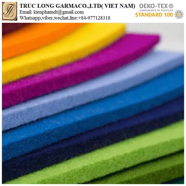 Vietnam supplier thick wool Color Felt Sheets