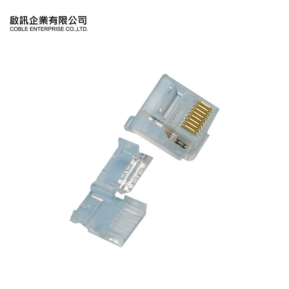 
stranded wire 3 prongs network cat6 RJ45 modular UTP cable connector 