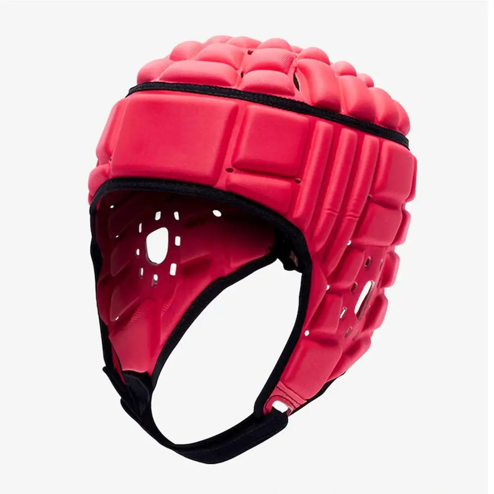 2024 Unisex Soft Shell Rugby Helmet Half Face Safety Protective EVA Padding Adjustable Football Sports Helmets