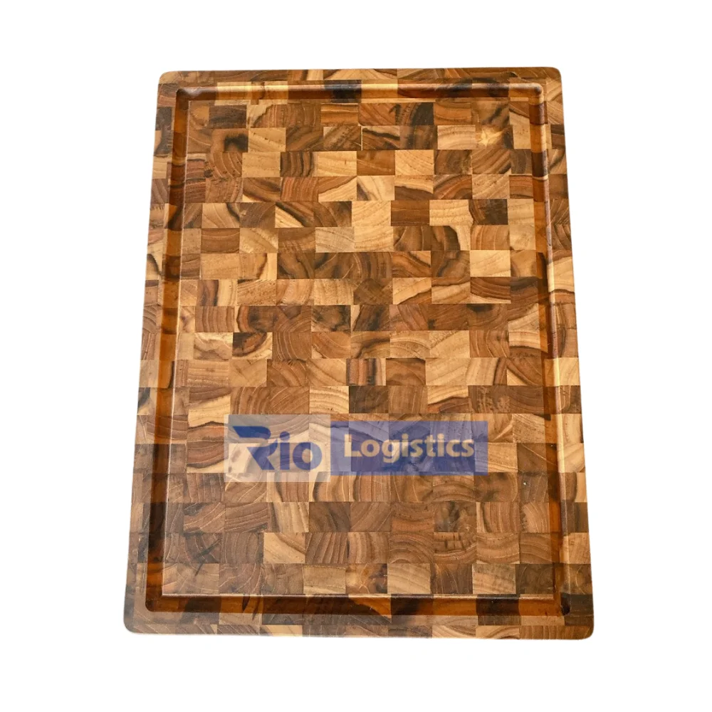 RIO 2022 Cutting Board Teak Wood Rectangle Customize Size  Chopping Blocks Durable  Cutting Board Teak Wood Anti Warping