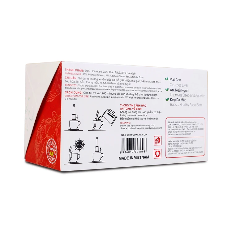 
Top Product For Imports High Quality Reduce Cancer Oem Vietnam Herbal Artichoke Tea 