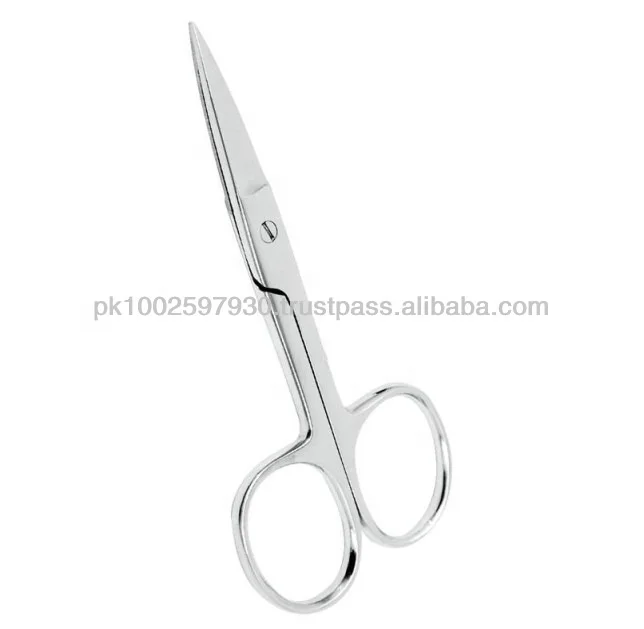 Wholesale Nail Scissors Stainless Steel Manicure Straight Cuticle Nail Cutting Scissors Under Your Own Logo