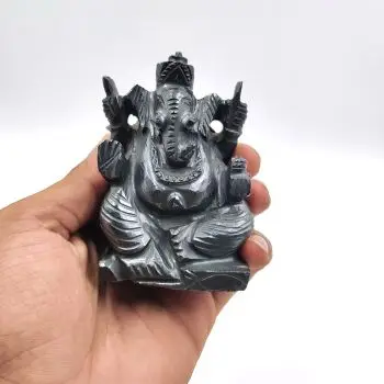 2022 New Design Hematite Ganesh Resin Hindu God Ganapati Small Ganesha Lord  Ganesh Idol Statue Ganesha