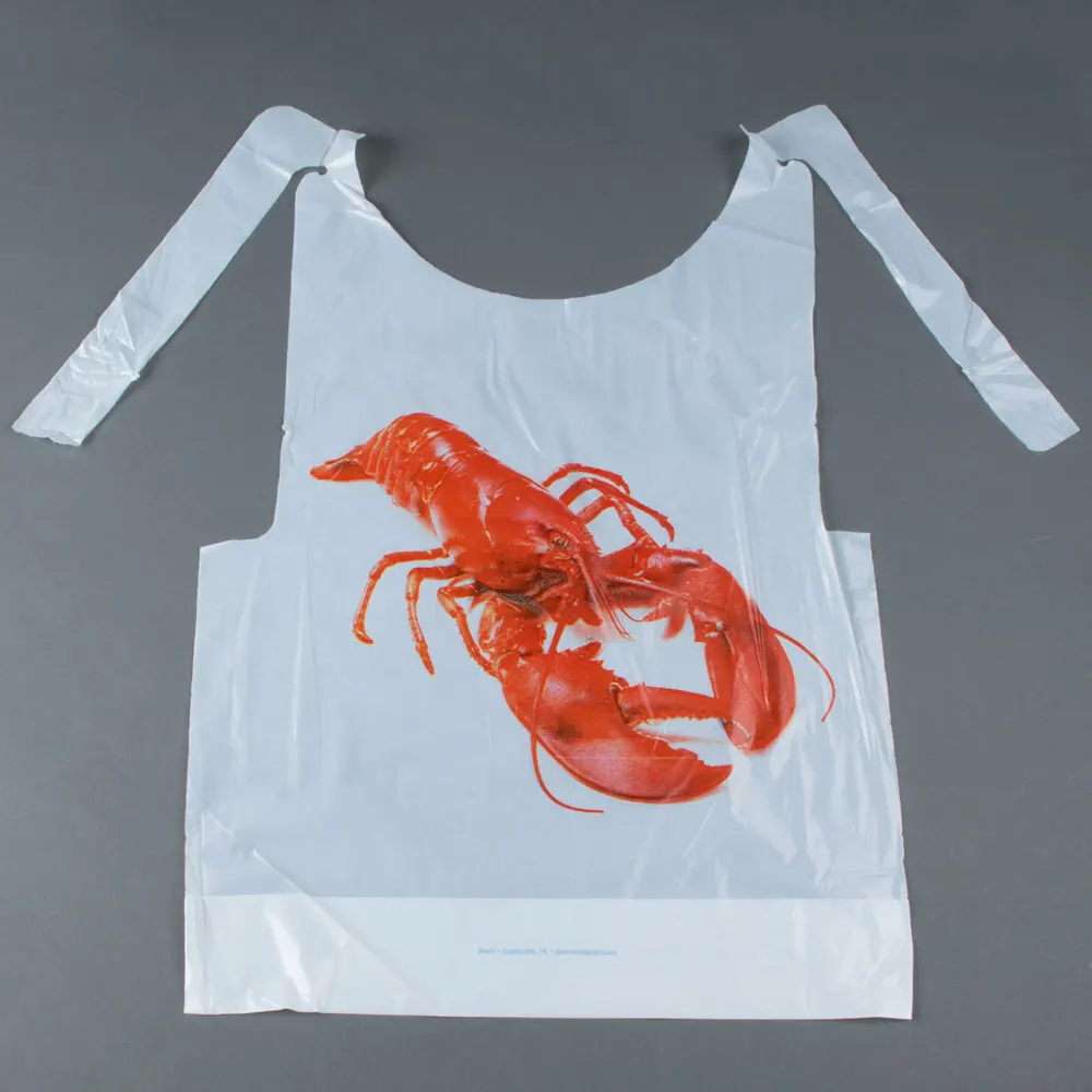 Disposable Plastic Lobster Bib Plastic Apron Crawfish Bibs - Keep Clothing Clean Direct from Vietnam Manufacturers