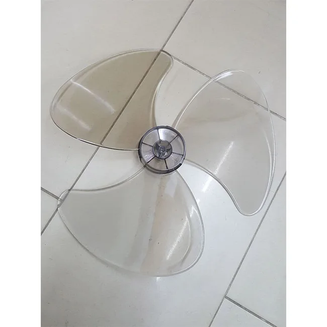 Multi Brand OEM Model Fan Blade for Fan use (12', 16') 3 Blades Plastic White Transparent Color
