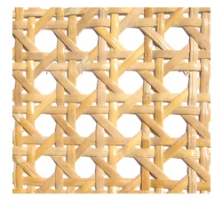 Half Inch Semi Bleached Natural Rattan Roll