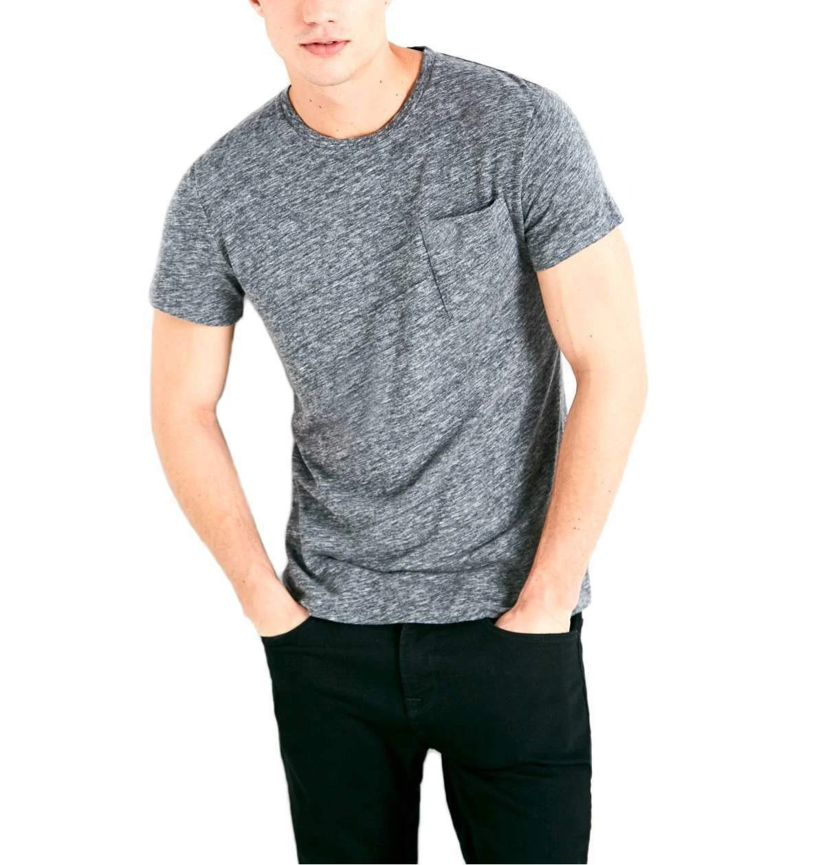  Мужская простая Классическая футболка с круглым вырезом и пуговицами OEM хлопковая уличная одежда для мальчиков оптовая продажа повседневные дешевые футболки мужчин