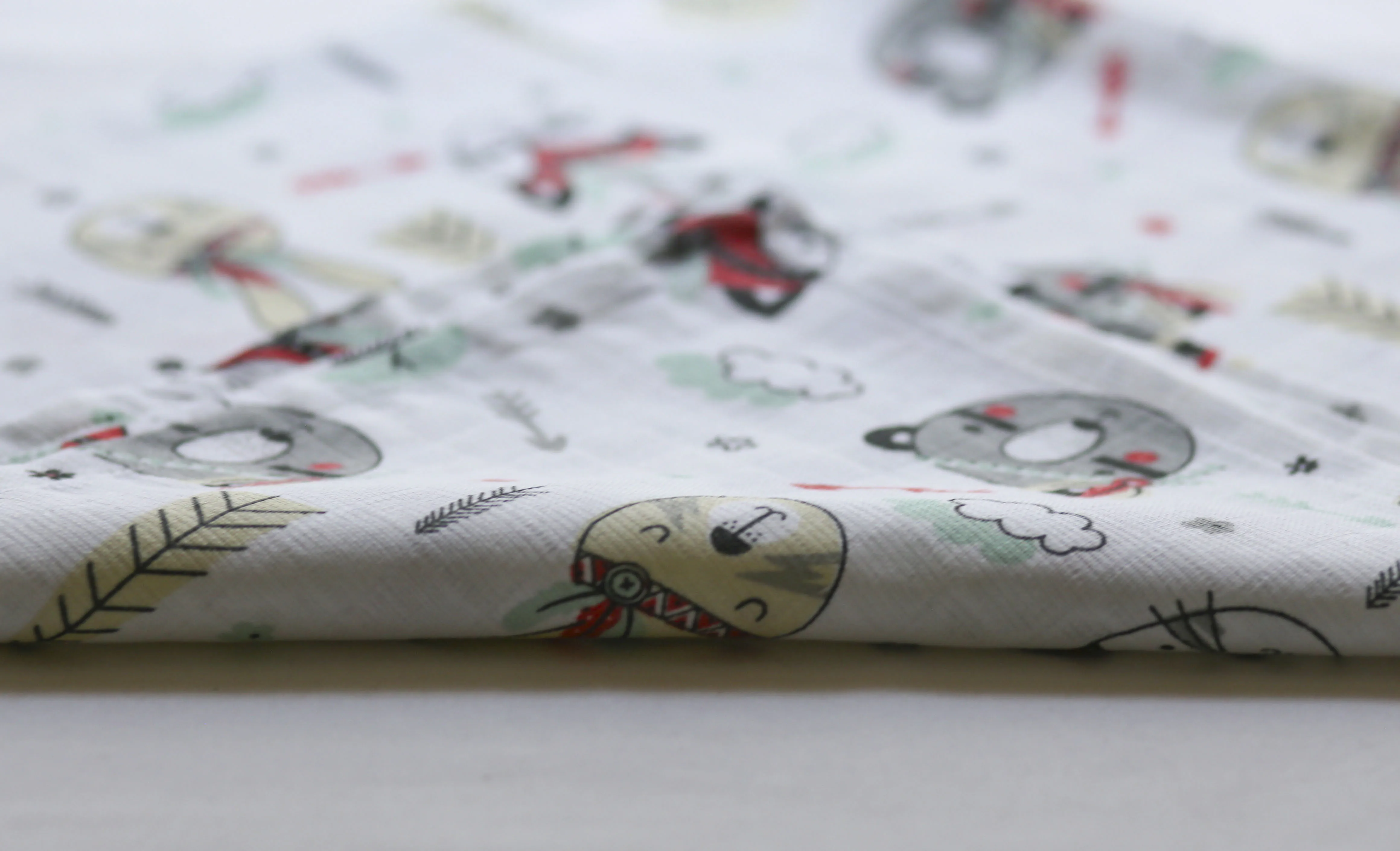Organic cotton soft muslin baby fabric wholesale high quality